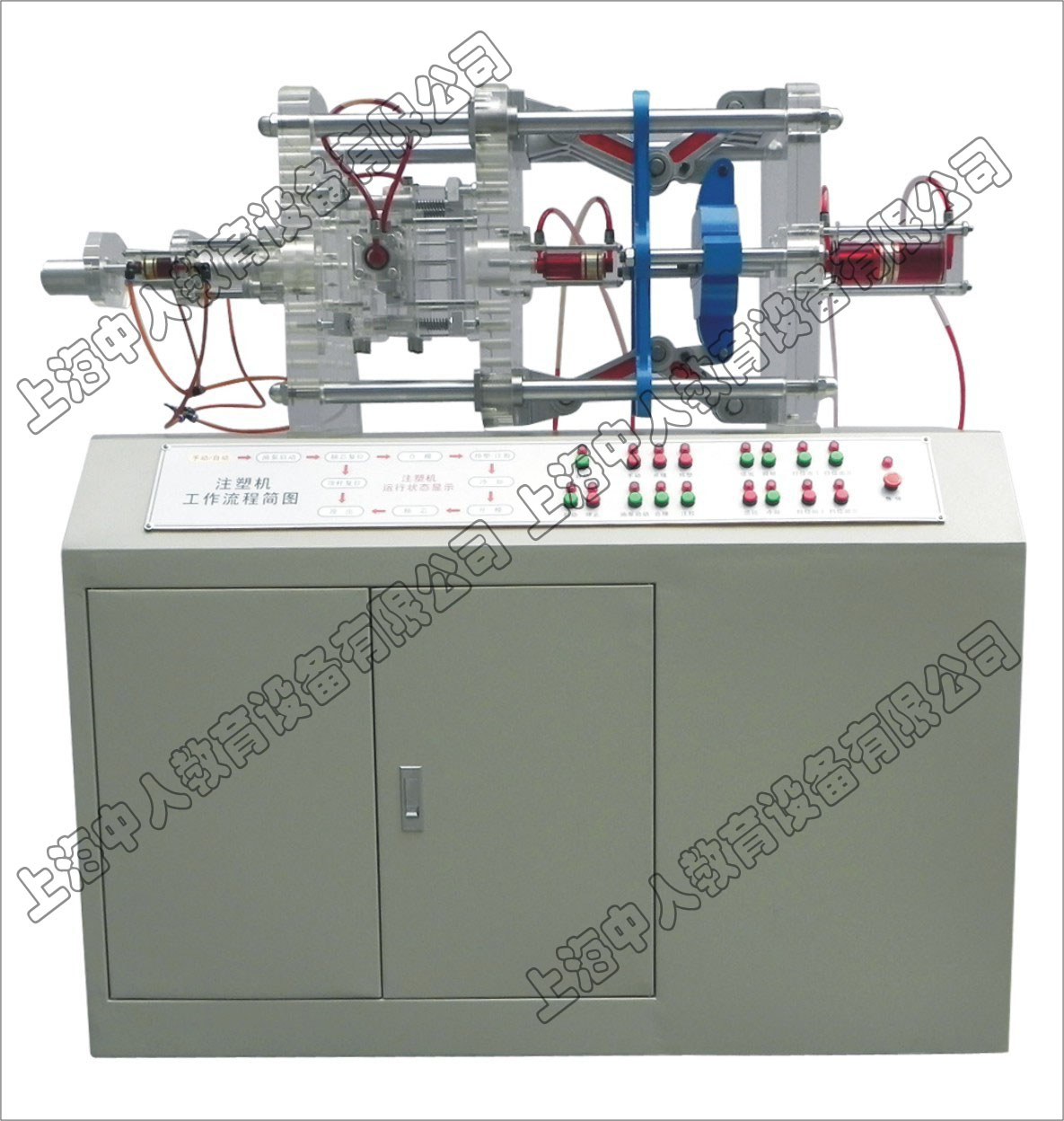 透明液压注塑机模型,注塑机演示模型,仿真注塑机